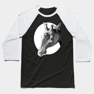 Giraffe Head Baseball T-Shirt